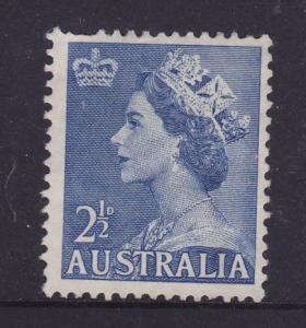 Australia #261 1953 QE II  2 1/2d - used 