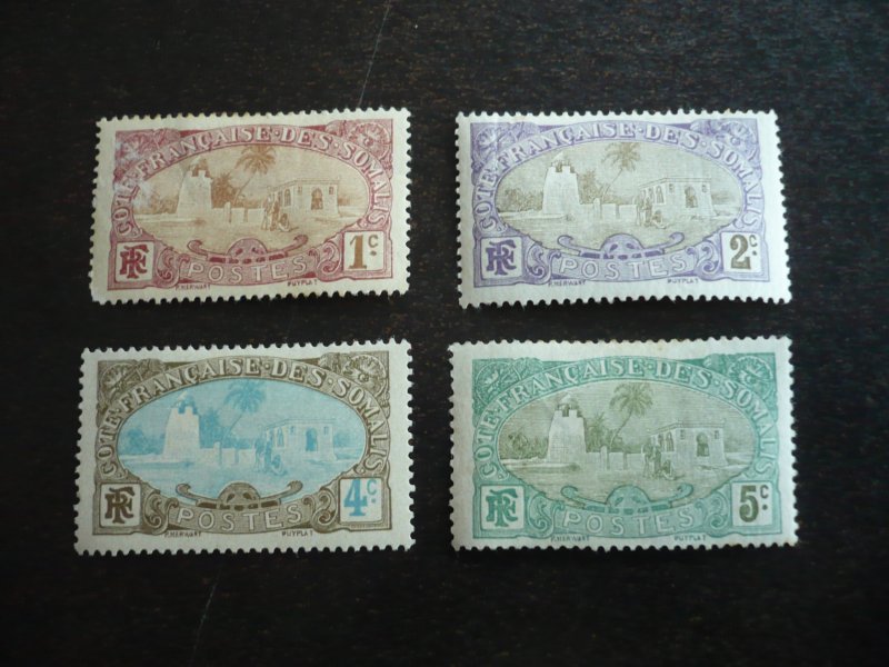 Stamps - Somali Coast - Scott# 64-67 - Mint Hinged Part Set of 4 Stamps