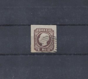 Portugal 1862 5 Reis D. Luis unperforated Sc#12 YT#13 Mi#12I 4 very nice margins