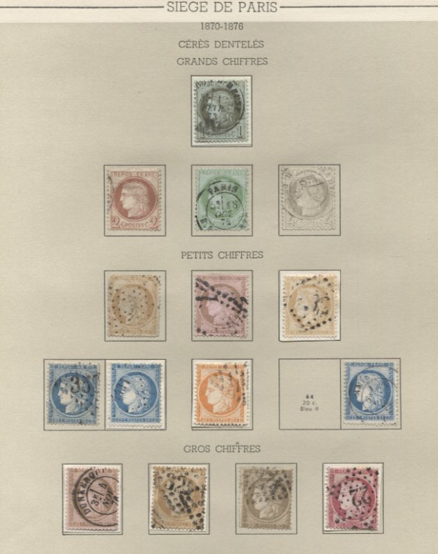 France Used CV$4500.00 Old-Time Classic Collection 1849-1900