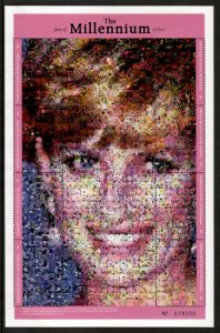 Micronesia 1999 - Photomosaic Diana - Sheet of 17 Stamps - Scott #354 - MNH