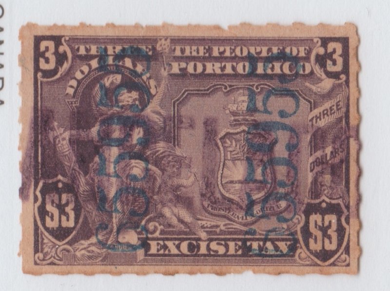 Puerto Rico Revenue fiscal Cinderella stamp 10-12-41a tnx