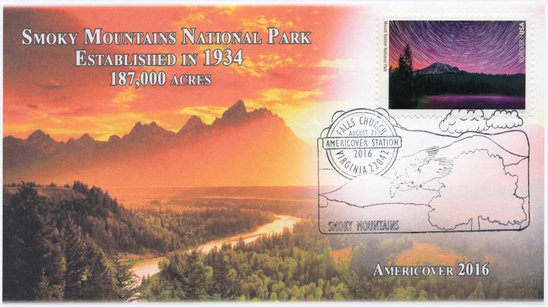 16-412, 2016, Americover, 100 Years, NPS, Pictorial, Smoky Mountains