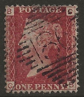 GB 33 1864 One Penny Pl139   fine used