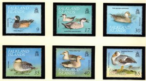 FALKLAND ISLANDS 1999 Waterfowl; Scott 739-44, SG 848-53; MNH