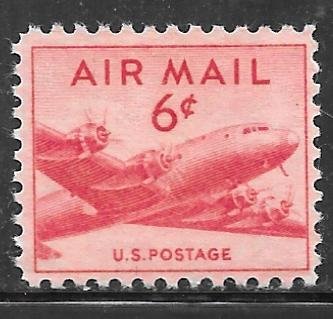 USA C39: 6c DC-4 Skymaster Airmail, MNH, F-VF