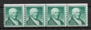 1965 USA Sc1059a 25¢ Paul Revere MNH joint line pair mid strip of 4