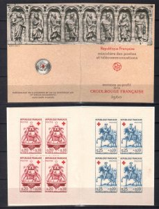 FRANCE STAMPS, 1960. RED CROSS BOOKLET, MNH