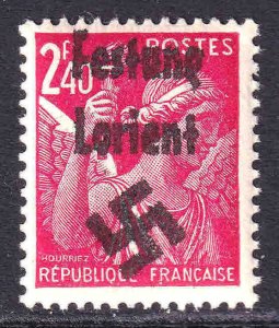 FRANCE 385 FESTUNG LORIENT OVERPRINT OG NH U/M F/VF BEAUTIFUL GUM