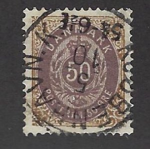 Denmark  SC#51 Used VF SCV$20.00...A fascinating spot!