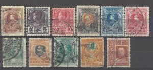 COLLECTION LOT # 4259 THAILAND 11 STAMPS 1910+ CV+$10