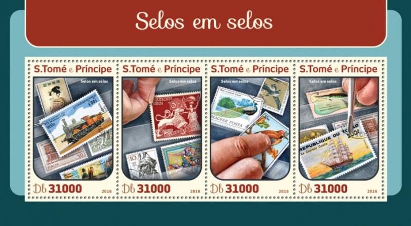SAO TOME E PRINCIPE 2016 SHEET STAMPS ON STAMPS st16406a