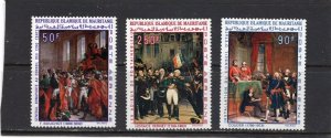 MAURITANIA 1969 PAINTINGS/NAPOLEON SET OF 3 STAMPS MNH