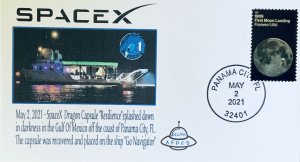 AFDCS SPACEX Dragon Capsule Resilience Return 5-2-2021 Panama City FL Splash 