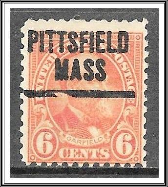 US Precancel #638 Pittsfield MA Used