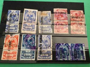 Mexico 1909 revenue used stamps A12171