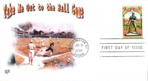 #4341 Take Me Out to the Ballgame QCR FDC