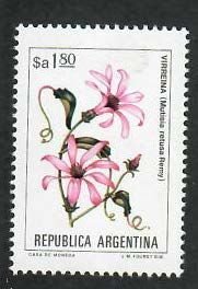 Argentina; Scott 1435A; 1983;  Unused; NH; Flowers