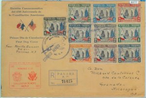 83777 - PANAMA -  FDC COVER to Nicaragua 1939 - AMERICAN CONSTITUTION