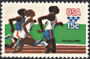SC#1791 15¢ Summer Olympic Games: Running Single (1979) MNH
