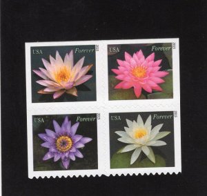 4964-4967 Flowers, MNH blk/4