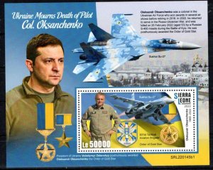 SIERRA LEONE - M/S - 2022 - HERO PILOT - OKSANCHENKO - UKRAINE WAR - ZELINSKY -