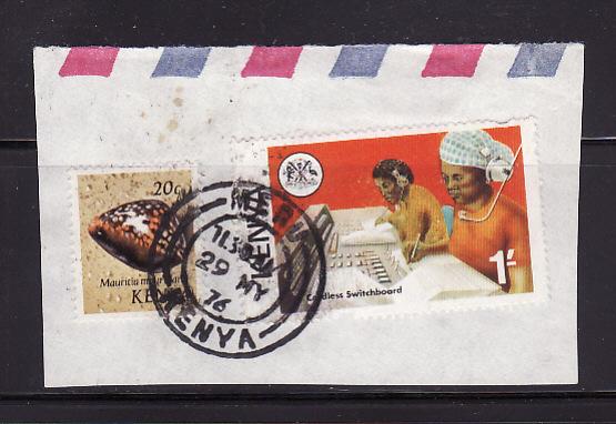 Kenya 39, 57 On Piece U Sea Shells, Switchboard