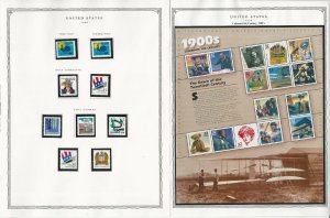 United States Stamp Collection 24 Scott Pages, Mint NH, 1997-1998, JFZ