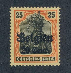 Belgium /German occupation 1916 Scott N17 MH - 20c on 25pf