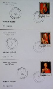 3 FDC Painter Artists Niger Durer X884-