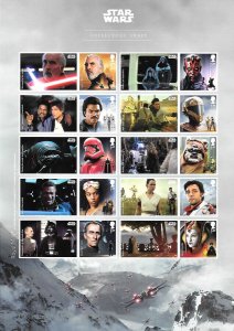 LS120 GB 2019 Star wars Smiler sheet UNMOUNTED MINT