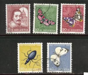 Switzerland Scott B2567-261 used 1956 semipostal set