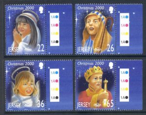 Jersey 2000 Christmasy Set SG968/971 Unmounted Mint 