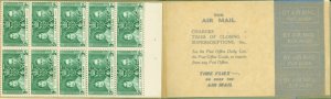 Ceylon 1937 2R.70 Coronation Booklet SGSB16 J.N 294-1,000 (6-37) Containing 3...