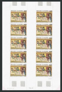 Andorra Fr 378 sheet,MNH.Michel 405 bogen. St Michael of Mosquera Encamp,1989.