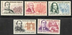 France B350-55 MVFNHOG - 1961 Famous French Men - SCV $18.50