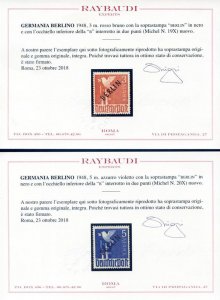 1948 Black Overprint. 2. variety