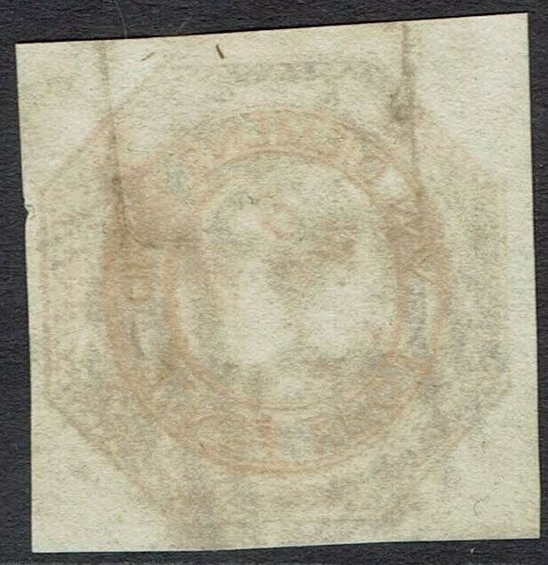 TASMANIA 1853 QV COURIER 4D IMPERF USED 