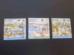 Australia 1987 Sc 1028b,1030a,e FU