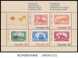 CANADA - 1982 INTERNATIONAL PHILATELIC YOUTH EXHIBITION CANADA 82 MIN/SHT MNH