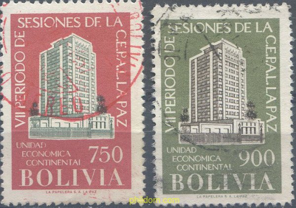 665525 USED BOLIVIA 1957 7 SESION DE LA COMISION ECONOMICA PARA AMERICA LATINA