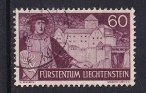 Liechtenstein  #146  used   1937  Baron and castle  60rp