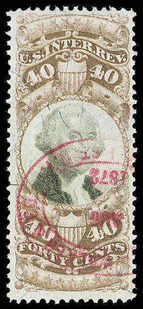 U.S. REV. THIRD ISSUE R141  Used (ID # 80043)