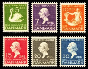 Denmark 1935 Scott #246-251 Mint Never Hinged