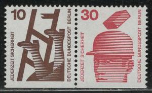 Germany Berlin Scott # 9N317, 9N320, mint nh, se-tenant, Mi # W56