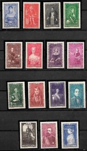 MONACO STAMPS 1942 , Sc.#B61-B75, MNH