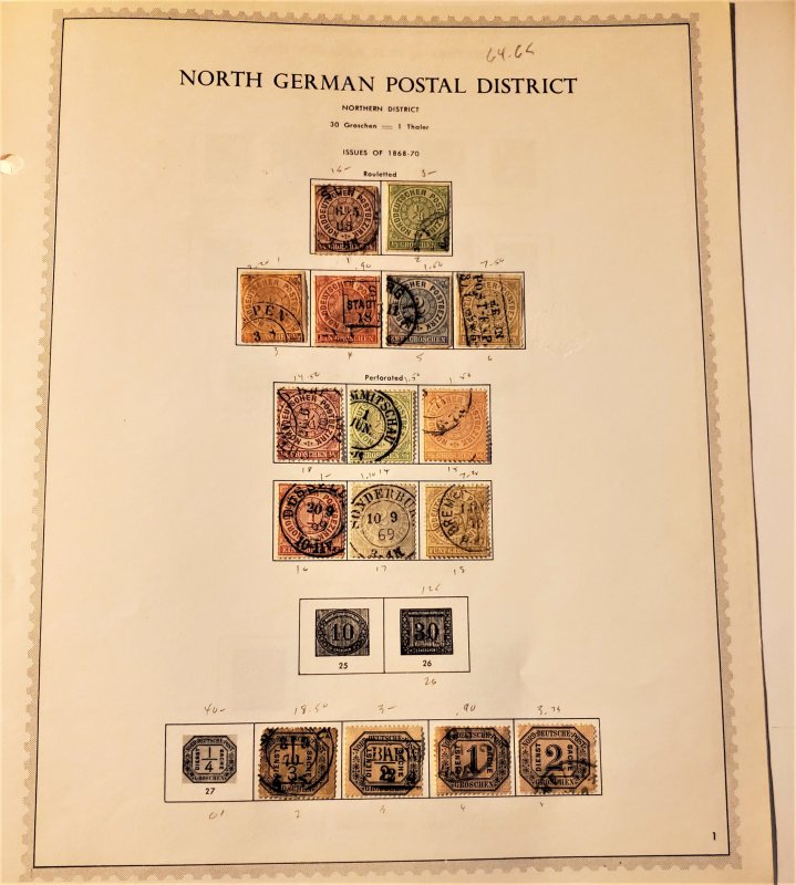 USED COLLECTION OF N. GER. CONF.& ALSASE & LORRAINE