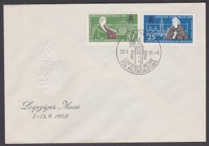 EAST GERMANY 1958 Leipziger Messe FDC.......................................y678