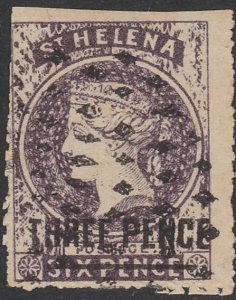 ST HELENA  An old forgery of a classic stamp................................D348