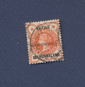 BECHUANALAND PROTECTORATE - Scott 53b, used, INVERTED OVERPRINT